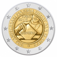 2 EURO 2015 Stemrecht UNC Andorra